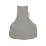 Atelier Del Sofa Baton Saco de Judías para Jardín Puf Exterior, Gris Fume, Poliéster, Impermeable, 70x70x35 cm